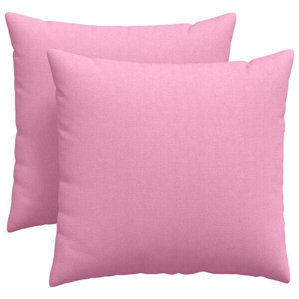 vidaXL Sofakissen 2 Stück Rosa 45 x 45 cm Stoff