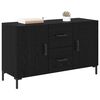vidaXL Sideboard Schwarz Eichen-Optik 100 x 36 x 60 cm Holzwerkstoff