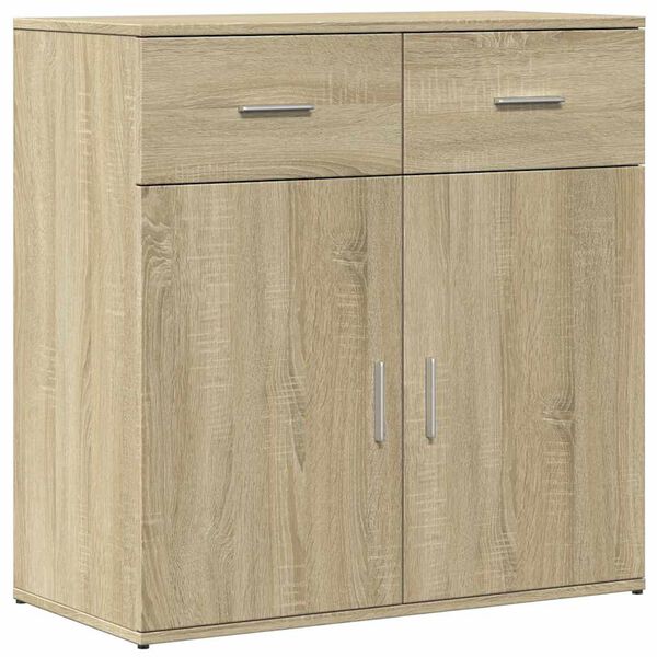 vidaXL Sideboards 2 Stk. Sonoma-Eiche 79x38x80 cm Holzwerkstoff