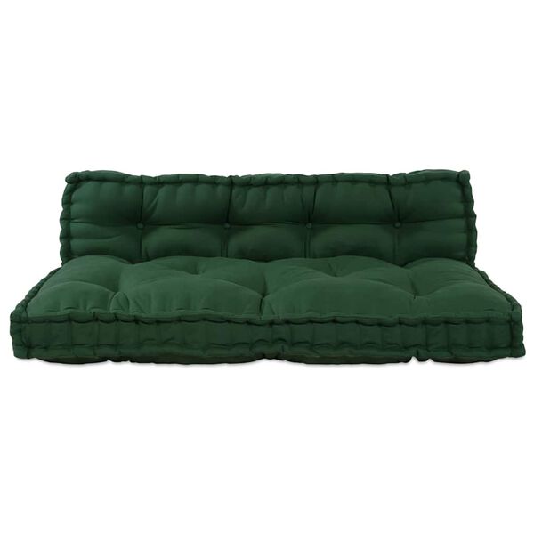 vidaXL Pallet Sofa Kissen Gr&uuml;n Stoff