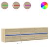 vidaXL TV-Wandschrank mit LED Sonoma-Eiche 180x31x45 cm