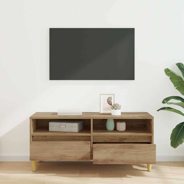vidaXL TV-Schr&auml;nk Artisan-Eiche 100 x 34,5 x 44,5 cm Holzwerkstoff