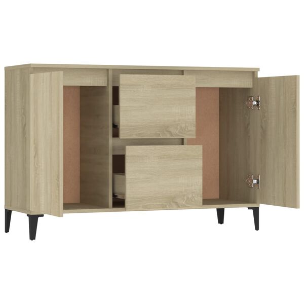 vidaXL Sideboard Sonoma-Eiche 102x35x70 cm Holzwerkstoff