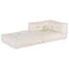 vidaXL Modulares Sofaelement Creme 70x70x54 cm Stoff