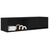 vidaXL TV-Schrank Schwarz Eichen-Optik 100x31x25,5 cm Holzwerkstoff