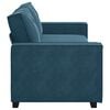 vidaXL 3-Sitzer-Sofa Blau 220x78x84 cm Samt