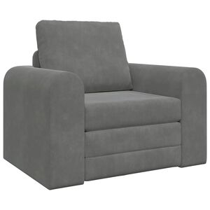 vidaXL Schlafsofa Dunkelgrau 98 x 71 x 83 cm Samt