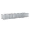 vidaXL Gabionen-Hochbeet 3 Stk. 400 x 100 x 60 cm Verzinkter Stahl