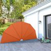 vidaXL Faltbarer Terrassen-Seitenfächer Terracotta-Rot 200 cm