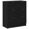 vidaXL Sideboard 3 pcs Schwarz Eichen-Optik 181 x 30 x 70 cm