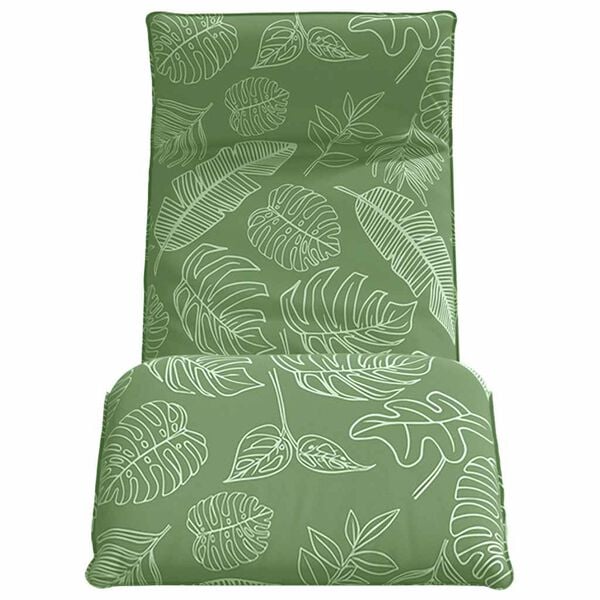 vidaXL Sonnenliege Klappbar Blattmuster 175x54x8,5 cm Oxford-Gewebe
