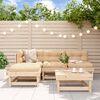 vidaXL 5-tlg. Garten-Lounge-Set Massivholz Kiefer