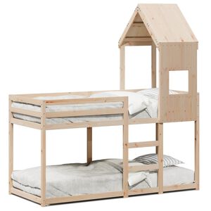 vidaXL Etagenbett ohne Matratze 90x190 cm Massivholz Kiefer
