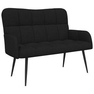 vidaXL 2-Sitzer Sofa Schwarz 115 x 61 x 87 cm Stoff