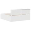 vidaXL Bettrahmen mit Kopfteil Wei&szlig; 180 x 200 cm Holzwerkstoff