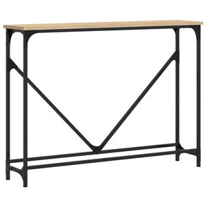 vidaXL Konsolentisch Sonoma-Eiche 102x22,5x75 cm Holzwerkstoff