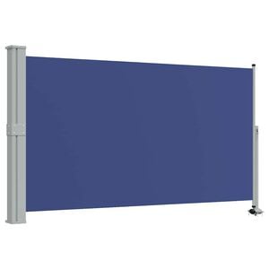 vidaXL Ausziehbare Seitenmarkise 140 x 300 cm Blau