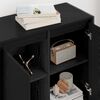 vidaXL Seitenschrank Schwarz Eichen-Optik 79 x 36 x 75 cm