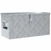vidaXL Aluminiumkiste 61,5 x 26,5 x 30 cm Silbern