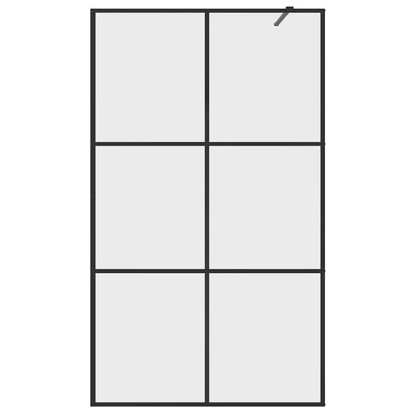 vidaXL Duschwand f&uuml;r Begehbare Dusche mit Klarem ESG Glas 115x195 cm