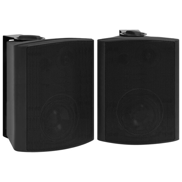 vidaXL Wandlautsprecher Stereo 2 Stk. Schwarz Indoor Outdoor 120 W