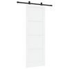 vidaXL Schiebet&uuml;r ORKDAL Wei&szlig; 83 x 232 cm Massives Kiefernholz