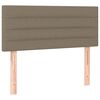 vidaXL Boxspringbett mit Matratze Taupe 100x200 cm Stoff