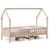 vidaXL Kinderbett Hausbett 90x190 cm Massivholz Kiefer