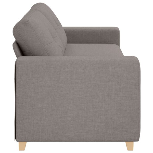 vidaXL Sofa 180cm Taupe Stoff
