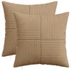 vidaXL Kissenbezug 2 stk. ALMELO Braun 35 x 35 cm Cord