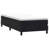 vidaXL Boxspringbett mit Matratze Schwarz 100x210 cm Samt
