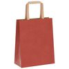 vidaXL Papiertragetaschen 250 Stk. mit Henkeln Rot 18x8x22 cm