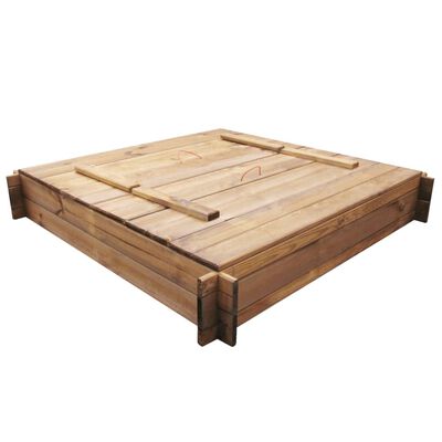 vidaXL Sandkasten Holz Imprägniert Quadratisch