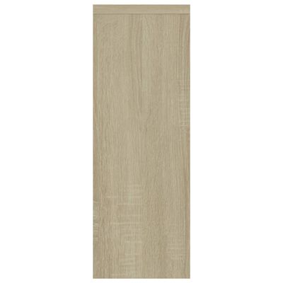 vidaXL Wandregal Weiß und Sonoma-Eiche 45,1x16x45,1 cm Holzwerkstoff