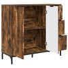vidaXL Sideboard Ger&auml;ucherte Eiche 89,5 x 33 x 82 cm Holzwerkstoff