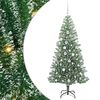 vidaXL Künstlicher Weihnachtsbaum beschneit mit LED Licht 180 cm