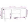 vidaXL TV-Schrank Grau Sonoma 102x44,5x50 cm Holzwerkstoff