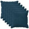 vidaXL Kissen mit Kissen HOUTEN 6 Stk. Blau Samt
