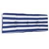 vidaXL Palettenkissen Blau Wei&szlig; Gestreift 120x40x12 cm Stoff