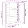 vidaXL Bücherschrank Artisan-Eiche 82,5x30,5x115 cm Holzwerkstoff