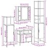 vidaXL Badezimmerschrankset mit Tür 4 pcs Artisan-Eiche Holzwerkstoff