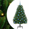 vidaXL K&uuml;nstlicher Weihnachtsbaum 150 cm 150 LEDs Warmes Wei&szlig; Gr&uuml;n