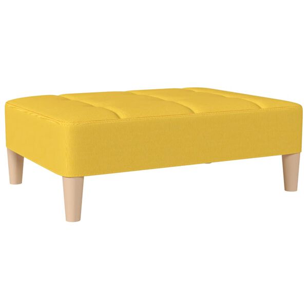 vidaXL Fu&szlig;hocker Gelb 78x56x32 cm Stoff