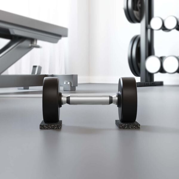 vidaXL Gummiwalze Schwarz Gummi