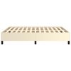 vidaXL Bettgestell Creme 140x200 cm Kunstleder