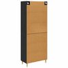 vidaXL Highboard Schwarz Eichen-Optik 69,5 x 34 x 180 cm