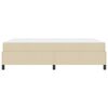 vidaXL Boxspringbett mit Matratze Creme 140 x 190 cm Stoff
