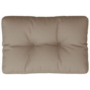 vidaXL Palettenkissen Taupe 60x40x12 cm Stoff