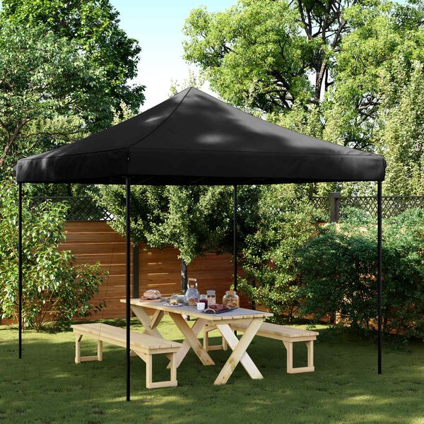 vidaXL Partyzelt Faltbar Pop-Up Schwarz 292x292x315 cm
