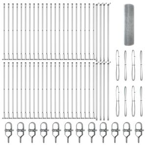 vidaXL Zaunpfosten Silber